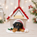 Ceramic Doghouse Ornament - Rottweiler - Animals - by E&S Pets - view 2