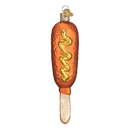 Corn Dog Glass Ornament