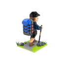 Mini Building Blocks - Hiker