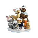 Woodland Family Of 5 Ornament