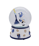 100MM Musical Wind-Up Hanukkah Snowman Water Globe