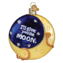 Lasso The Moon  Glass Ornament