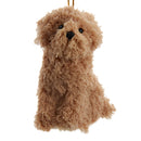 Furry Dog Ornament - Goldendoodle
