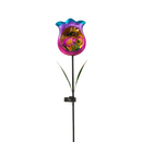 Solar-Powered Tulip Garden Stake - - Home & Living >> Garden - by Gerson - view 3