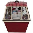 Merry Christmas Ski Gondola Lighted Snowglobe - Snowman
