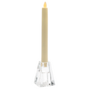 Crystal Clear Candle - Reversible Holder - 3.5 Inch