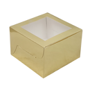 Square Cookie Box - 2 Pack - Gold