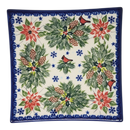 Polish Pottery Toffi Plate - Holiday Harmony Pattern