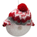 Glass "Lightable" Snowman Ornament - Jolly Snow Hat - Christmas >> Ornaments >> Snowmen - by Stony Creek - view 3