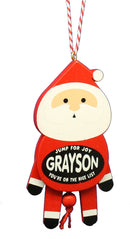 Dancing Wooden Ornament (E - J) -