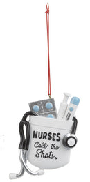 Nurse Pocket Ornament - Nurses Call The Shots - Occupational - by Ganz