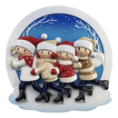 Ice Skating Family of 4 Ornament