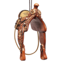 Western Saddle Ornament - Elegant