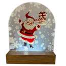 LED Santa Acrylic Shelf Sitter