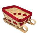 Festive Sleigh-Shaped Basket