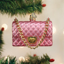 Quilted Purse Ornament - Christmas >> Ornaments >> Glass - by Old World Christmas - view 4