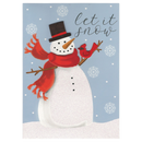 Let It Snow Snowman Card