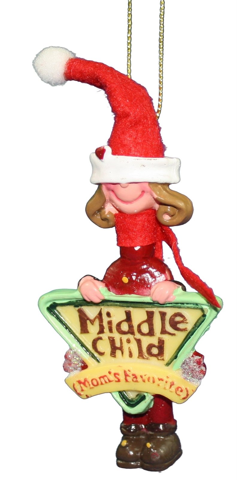 3.5 Inch Mom's Favorite Ornament - First Girl - The Country Christmas Loft