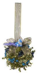 Blue Jay Mistletoe Kissing Ball - 5 inch