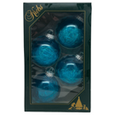 Krebs Value Glass Ball 4 pack - Teal Strand Dreams - Christmas >> Ornaments >> Glass - by Christmas By Krebs