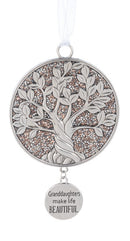 Tree of Life Ornament - Granddaughters Make Life Beautiful