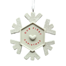 Our First Christmas 2025 Snowflake Hallmark Ornament