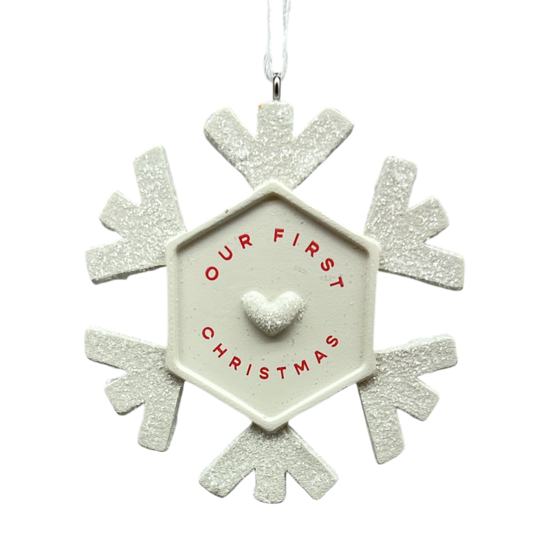 Our First Christmas 2025 Snowflake Hallmark Ornament