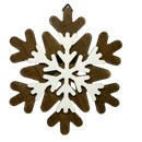 Wood Layered Snowflake Decor -