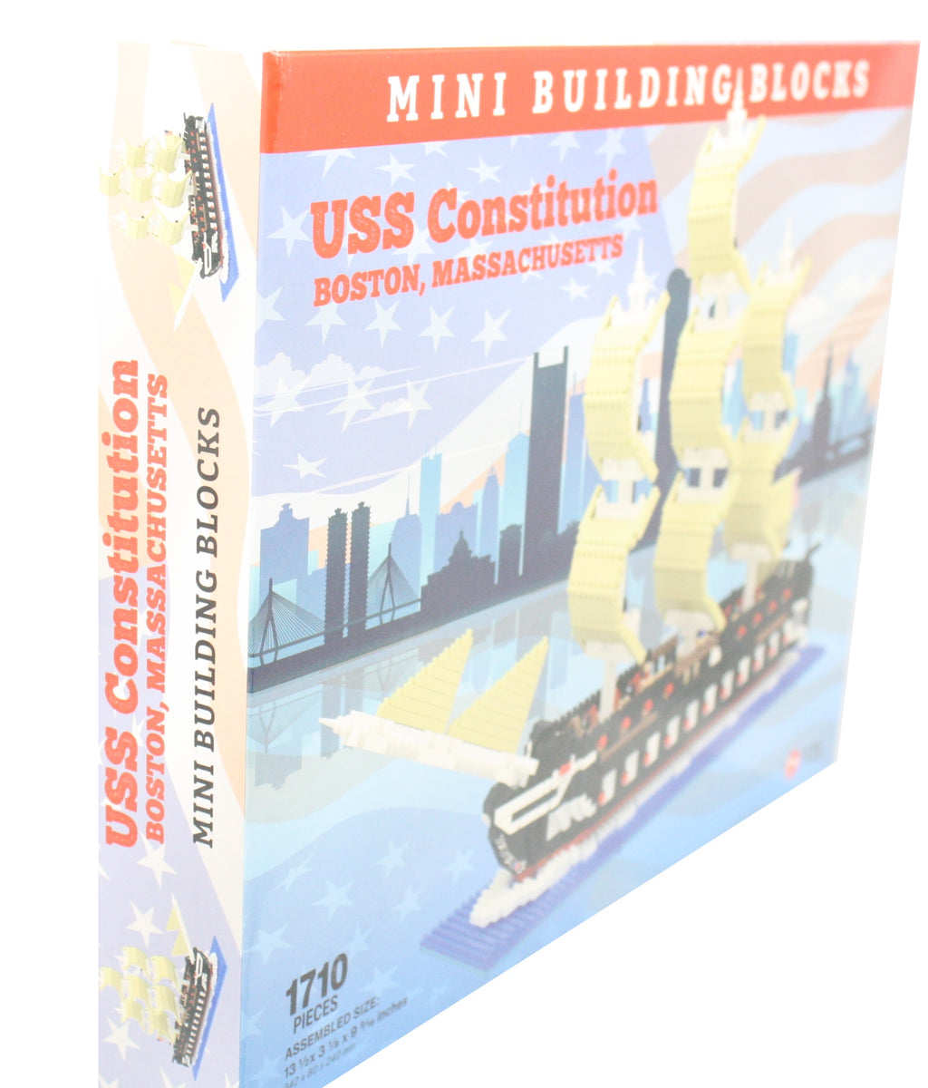 Mini Blocks Boston Mini Building Blocks - USS Constitution Boston MA – The Country ...