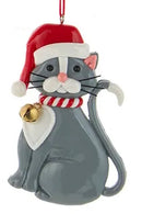 Claydough Cat Ornament - Grey
