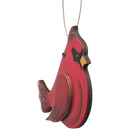Crimson Cardinal in Flight Ornament