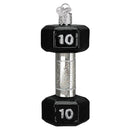 Dumbell Weight Glass Ornament