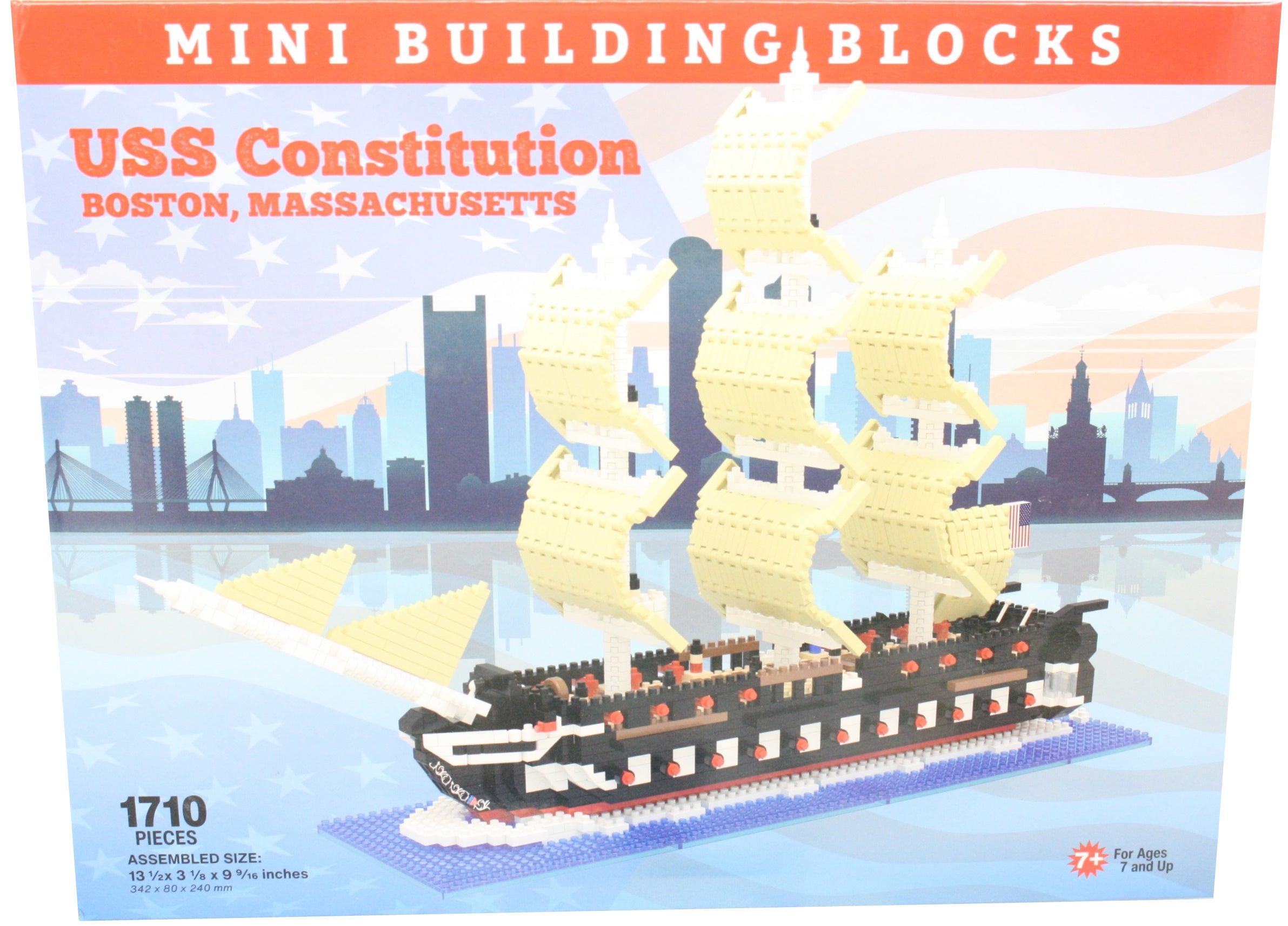 Mini Blocks Boston Mini Building Blocks - USS Constitution Boston MA – The Country ...