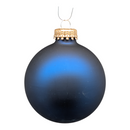Matte Navy Blue 2 5/8" (67mm) Glass Ball Ornaments - Set of 8 - Christmas >> Ornaments >> Glass - by Christmas By Krebs - vie