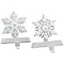 Lighted Snowflake Stocking Hanger - 2 Piece Set - Christmas >> Stockings - by Roman - view 3