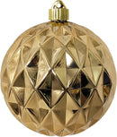 6" (150mm) Commercial Shatterproof Ball Ornament - Shiny Gold Diamond - Christmas >> Ornaments >> Shatterproof - by Christmas