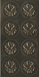 Hallmark Gold Foil Embossed Holiday Seals, 3 sheets