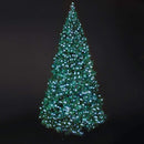 USB powered 750 Superbright LED (63 foot) Green Wire Multifunction Lights with Timer - Cool White