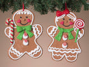 Oversize Clay Dough Gingerbread Ornament -