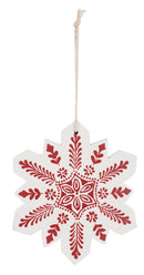 Hand Painted Snowflake Ornament -