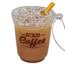 Liquid-Filled Glass Iced Coffee Ornament