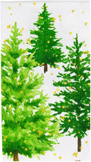 White Christmas Guest Towel / Buffet Napkin - Housewares >> Paper Goods - by Caspari