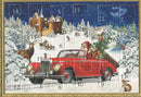 Miniature Nostalgic Advent Calendar Card - Santa's Road Trip