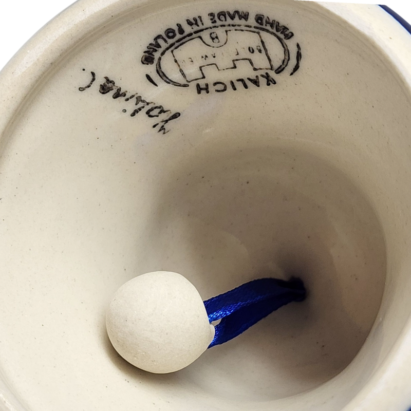 Ceramic Holiday Bell - Snowflake Delight Pattern
