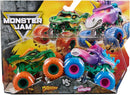 Monster Jam - 1:64 scale die-cast 2-Pack - Dragon vs Sparkle Smash - Toy Shoppe >> Cars and Trucks