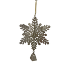 Snowflake With Rounded Branch Form and Bell Ornament