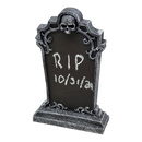 Tombstone Charlkboard - Skull