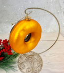 Chocolate Donut Blown Glass Ornament - Christmas >> Ornaments >> Glass - by Christmas By Krebs - view 3