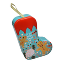 Christmas Stocking Cookie Tin Ornament - Joy to the World