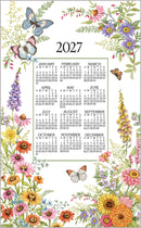 2027 Linen Calendar Towel - Garden Walk - Calendars - by Kay Dee Design